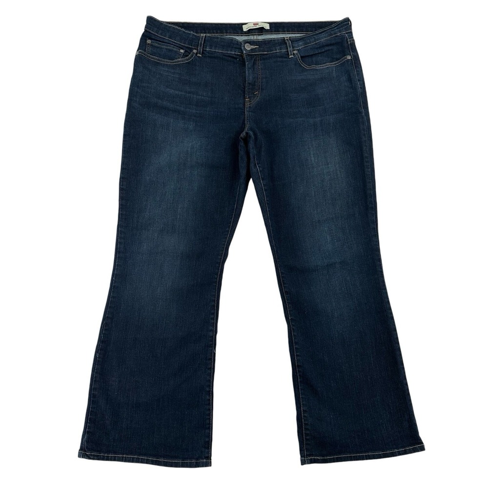 Levi's 512T Women Size 22 Bootcut Jeans Dark Wash Perfectly Shaping  Whiskered